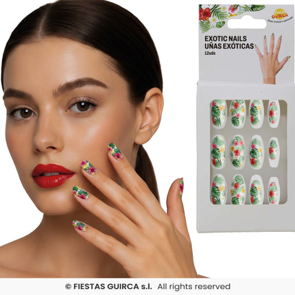 Feestbazaar Nagels Tropical Hawaii (12st)