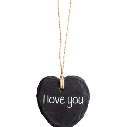 Feestbazaar Natuurstenen Hart - I Love You