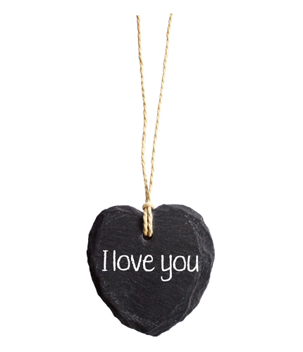 Feestbazaar Natuurstenen Hart - I Love You