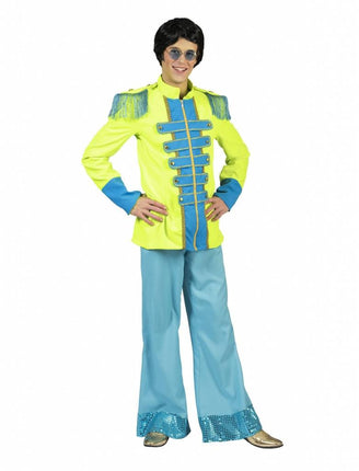 Feestbazaar Neon Beatles jas heren groen