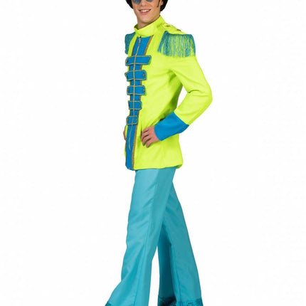 Feestbazaar Neon Beatles jas heren groen