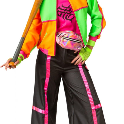 Feestbazaar Neon Blouson Jasje 80's Dames