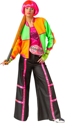 Feestbazaar Neon Blouson Jasje 80's Dames