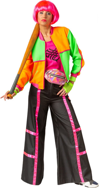 Feestbazaar Neon Blouson Jasje 80's Dames