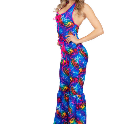 Feestbazaar Neon Disco Catsuit Atomic
