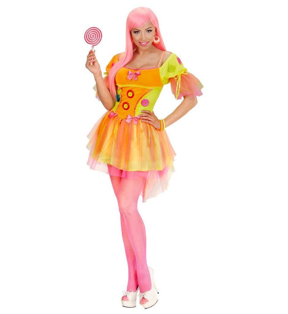 Feestbazaar Neon Fantasy dame jurk