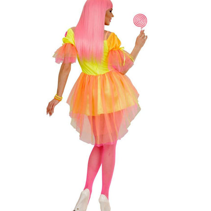 Feestbazaar Neon Fantasy dame jurk