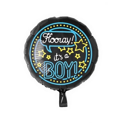 Feestbazaar Neon Folieballon It's a boy - 46cm