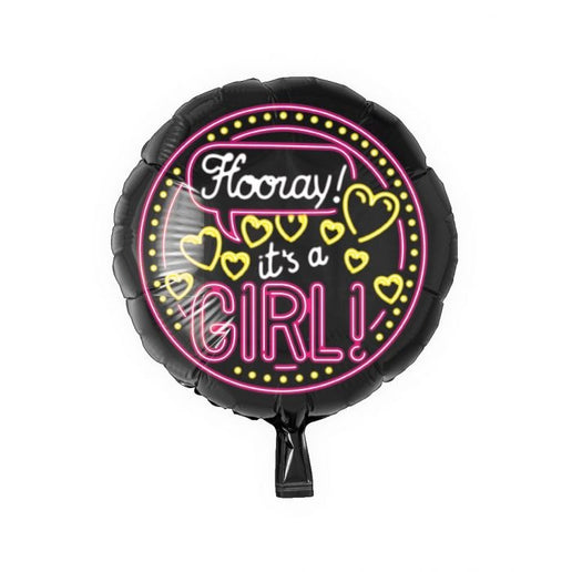 Feestbazaar Neon Folieballon It's a girl - 46cm