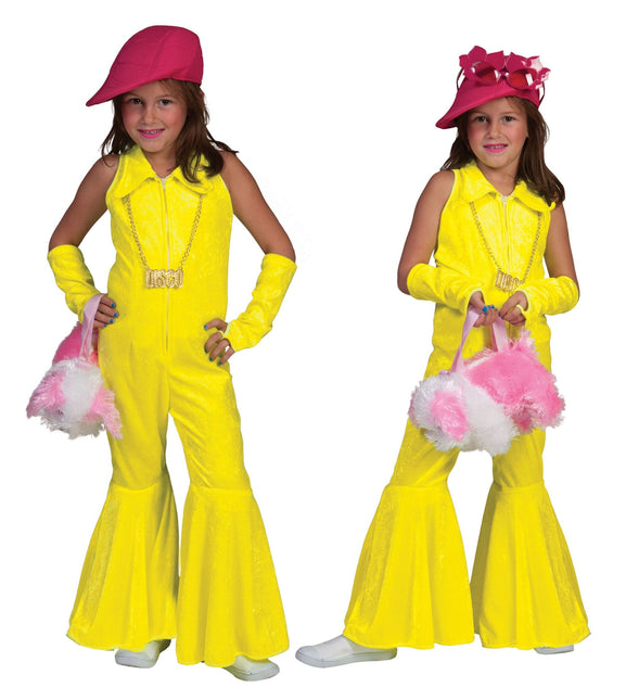 Feestbazaar Neon Geel Jumpsuit Meisje