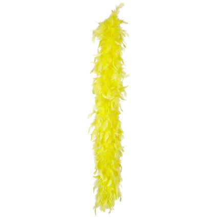 Feestbazaar Neon Gele Boa (50gr)