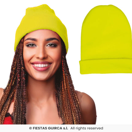 Feestbazaar Neon Gele Muts