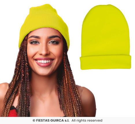 Feestbazaar Neon Gele Muts