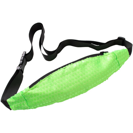 Feestbazaar Neon groen heuptasje