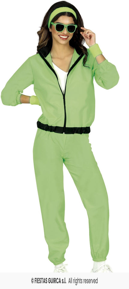 Feestbazaar Neon Groene Tracksuit Dames