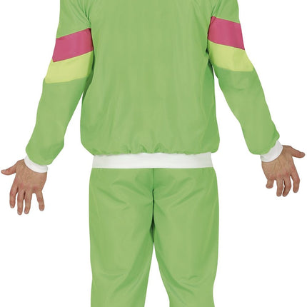 Feestbazaar Neon Groene Tracksuit Heren