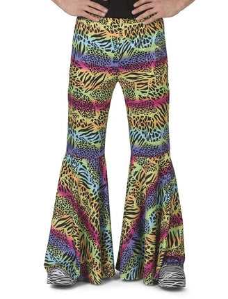 Feestbazaar Neon Hippie Broek Met Dierenprint Man