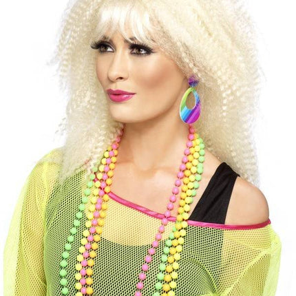 Feestbazaar Neon Hippie oorbellen