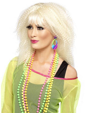 Feestbazaar Neon Hippie oorbellen