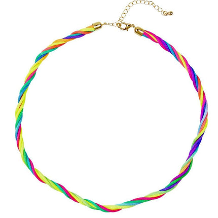 Feestbazaar Neon ketting multikleur