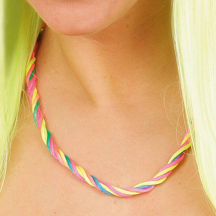 Feestbazaar Neon ketting multikleur