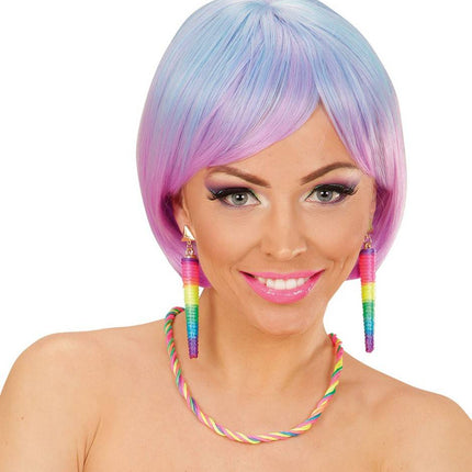 Feestbazaar Neon ketting multikleur