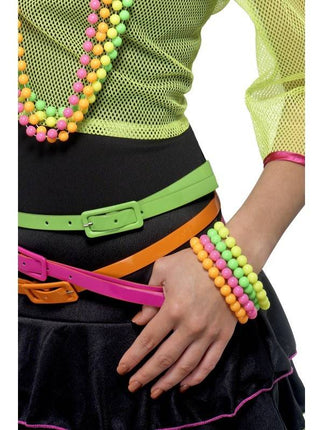 Feestbazaar Neon kralen armbanden