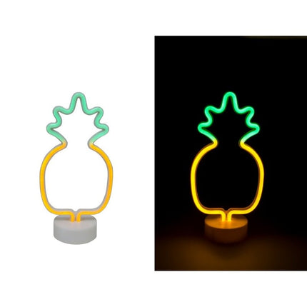 Feestbazaar Neon LED Lamp Ananas Silhouet