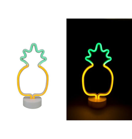 Feestbazaar Neon LED Lamp Ananas Silhouet