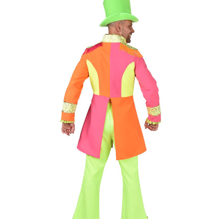 Feestbazaar Neon Mantel Heren Pink/Orange Luxe