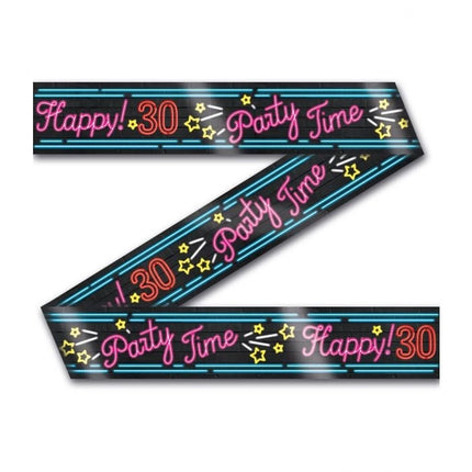 Feestbazaar Neon Markeerlint Happy 30