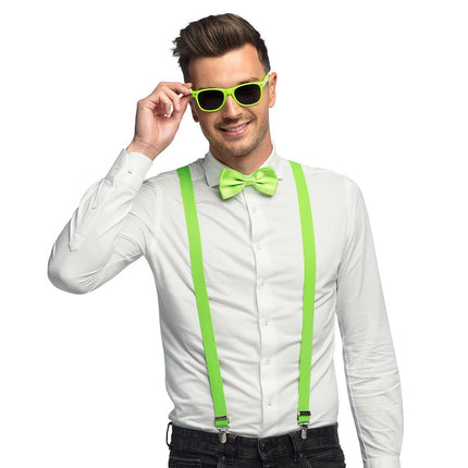 Feestbazaar Neon Party Accessoires Set Groen