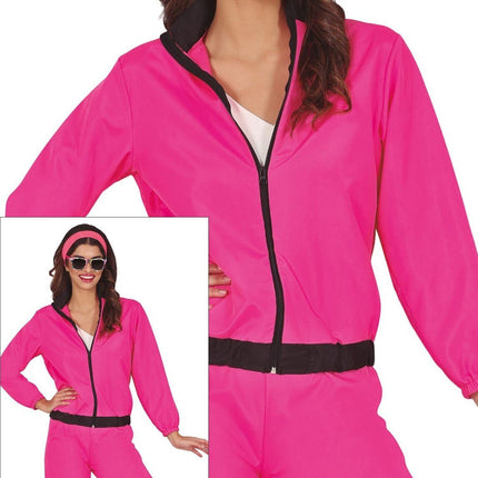 Feestbazaar Neon Pink Tracksuit Dames