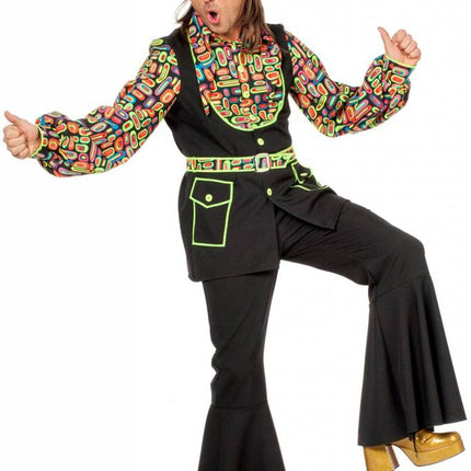 Feestbazaar Neon Popart kleding man