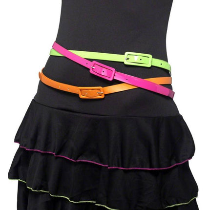 Feestbazaar Neon riemen 3 kleuren