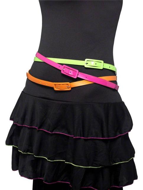 Feestbazaar Neon riemen 3 kleuren