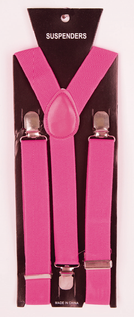 Feestbazaar Neon Roze Feestbretels