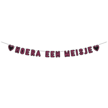 Feestbazaar Neon Slinger Hoera een Meisje