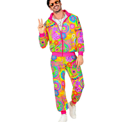 Feestbazaar Neon Trainingspak Groovy Love Unisex