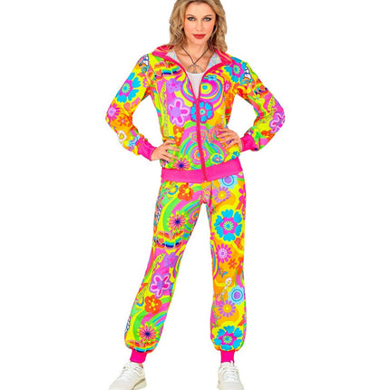 Feestbazaar Neon Trainingspak Groovy Love Unisex