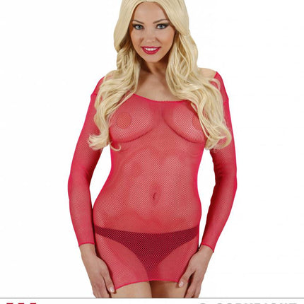 Feestbazaar Neon Visnet shirt roze