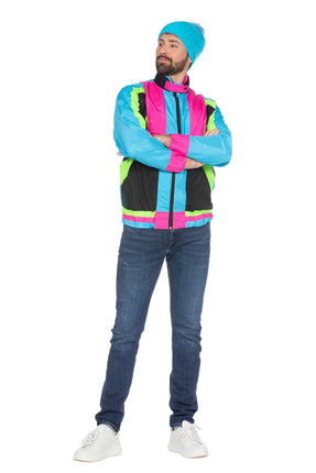 Feestbazaar Neon/Zwart Retro Trainingsvest Fabian