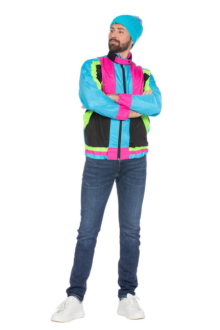 Feestbazaar Neon/Zwart Retro Trainingsvest Fabian