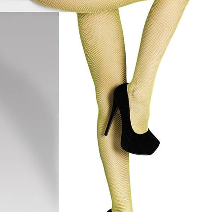 Feestbazaar Netpanty geel fluor
