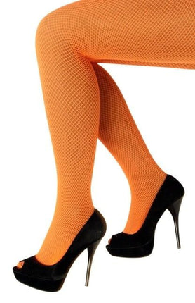Feestbazaar Netpanty oranje fluor