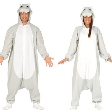 Feestbazaar Nijlpaard Onesie Dames/Heren