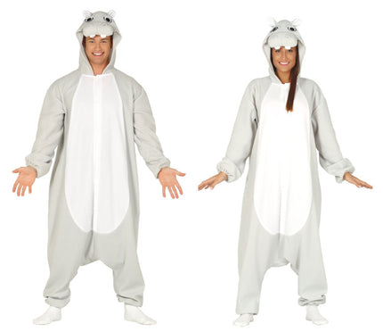 Feestbazaar Nijlpaard Onesie Dames/Heren