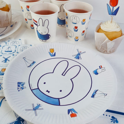 Feestbazaar Nijntje Borden Delfts Blauw 23cm (8st)