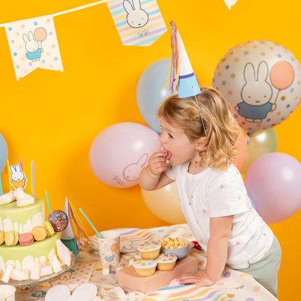 Feestbazaar Nijntje Pastel Vlaggenlijn Vaantjes (4m)