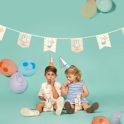 Feestbazaar Nijntje Pastel Vlaggenlijn Vaantjes (4m)